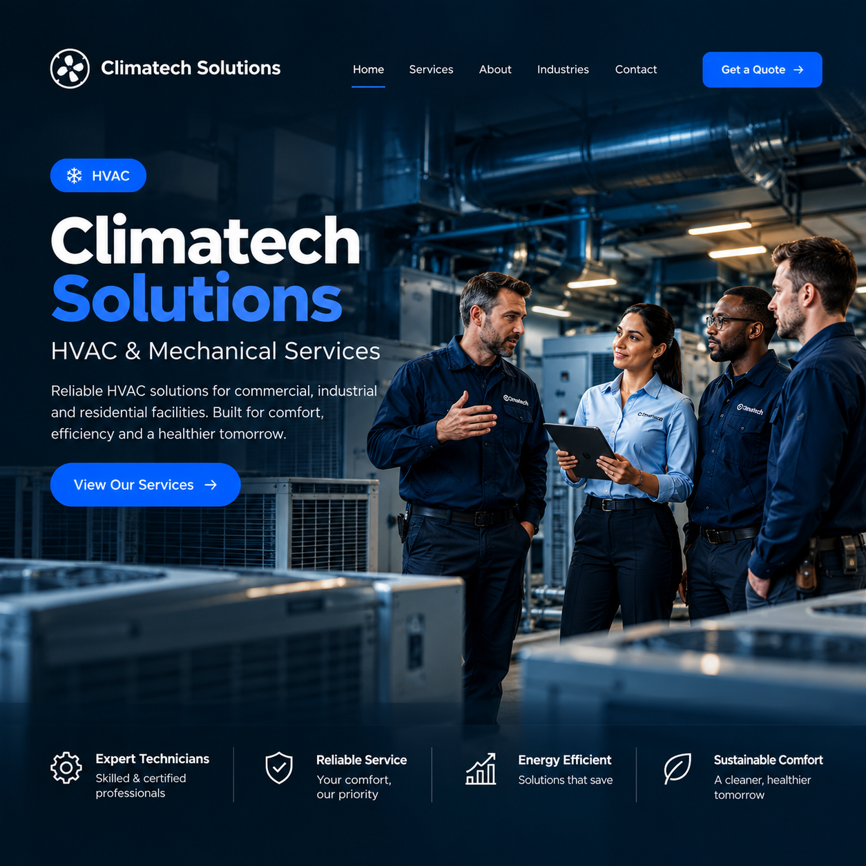 Climatech Solutions HVAC Hero Banner